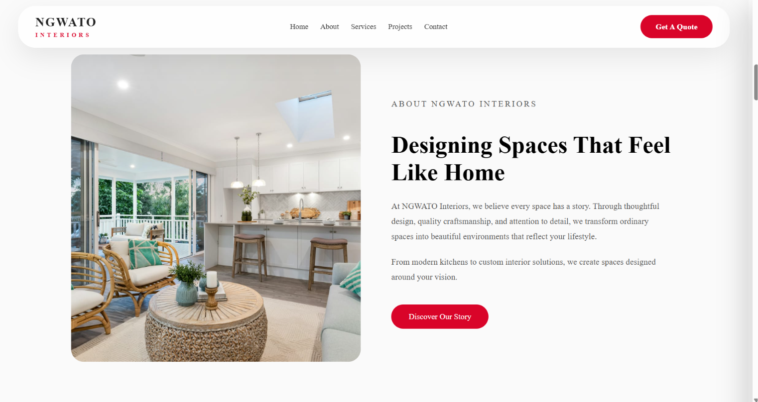 Ngwato Interiors About