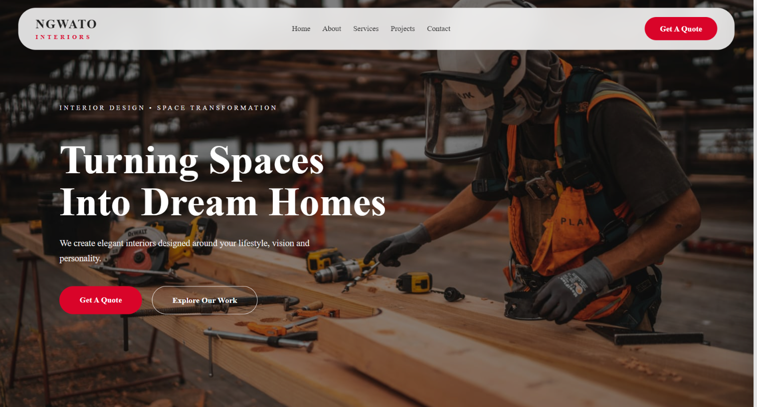 Ngwato Interiors Homepage